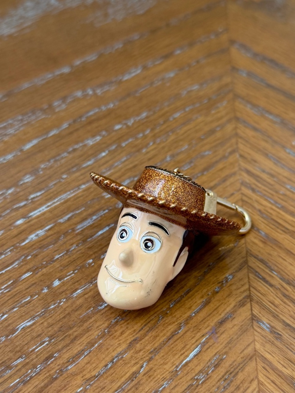 NWOT BaubleBar Disney Toy Story Woody Cowboy Head Keychain - Picture 2 of 7